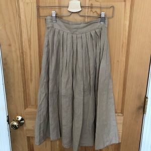Linen Fox Beige Skirt size Small-Medium